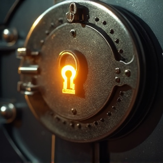 A golden key unlocking a heavy vault door with light streaming through the opening, symbolizing access to restricted financial opportunities.